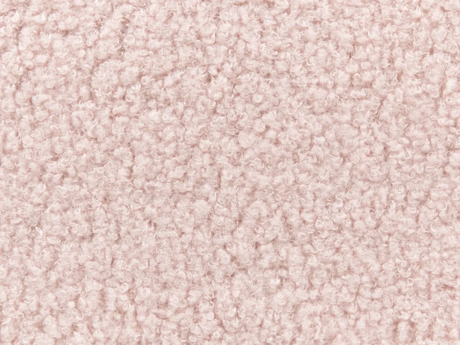 Letto senza testata Bouclé ROANNE 90 x 200 cm Rosa pastello