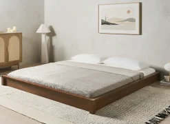 Letto senza testata Legno ANTRAS 180 x 200 cm Marrone scuro