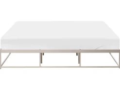 Letto senza testata Metallo VIRY 180 x 200 cm Beige chiaro