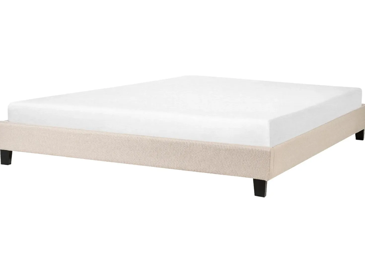 Letto senza testata Tessuto ROANNE 180 x 200 cm Beige