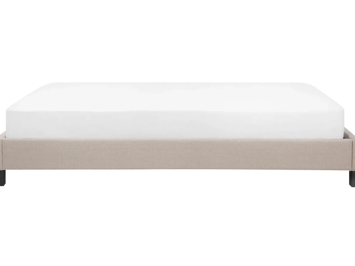 Letto senza testata Tessuto ROANNE 180 x 200 cm Beige