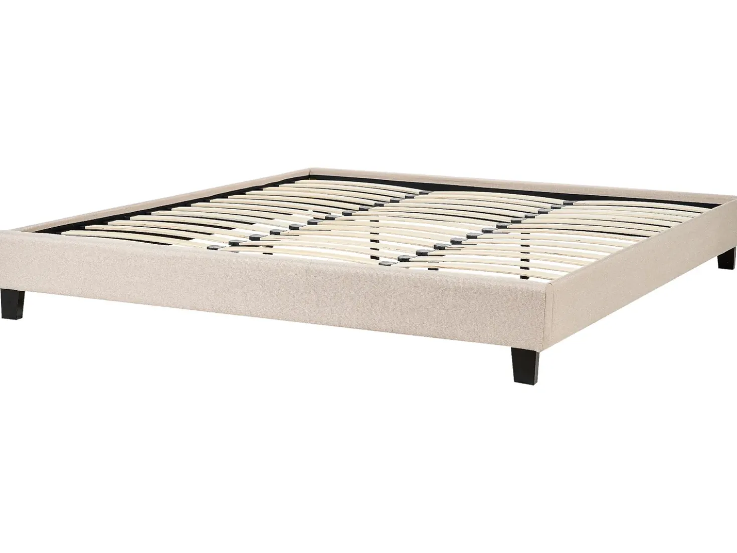 Letto senza testata Tessuto ROANNE 180 x 200 cm Beige