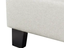 Letto senza testata Tessuto ROANNE 140 x 200 cm Beige chiaro