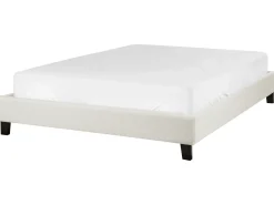 Letto senza testata Tessuto ROANNE 140 x 200 cm Beige chiaro