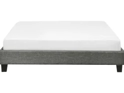 Letto senza testata Tessuto ROANNE 160 x 200 cm Grigio