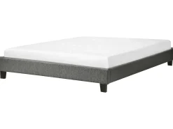 Letto senza testata Tessuto ROANNE 160 x 200 cm Grigio