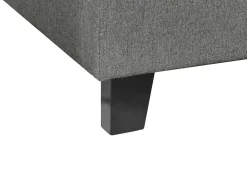 Letto senza testata Tessuto ROANNE 90 x 200 cm Grigio