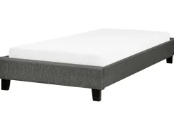 Letto senza testata Tessuto ROANNE 90 x 200 cm Grigio