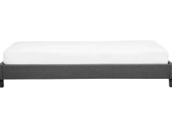 Letto senza testata Tessuto ROANNE 90 x 200 cm Grigio