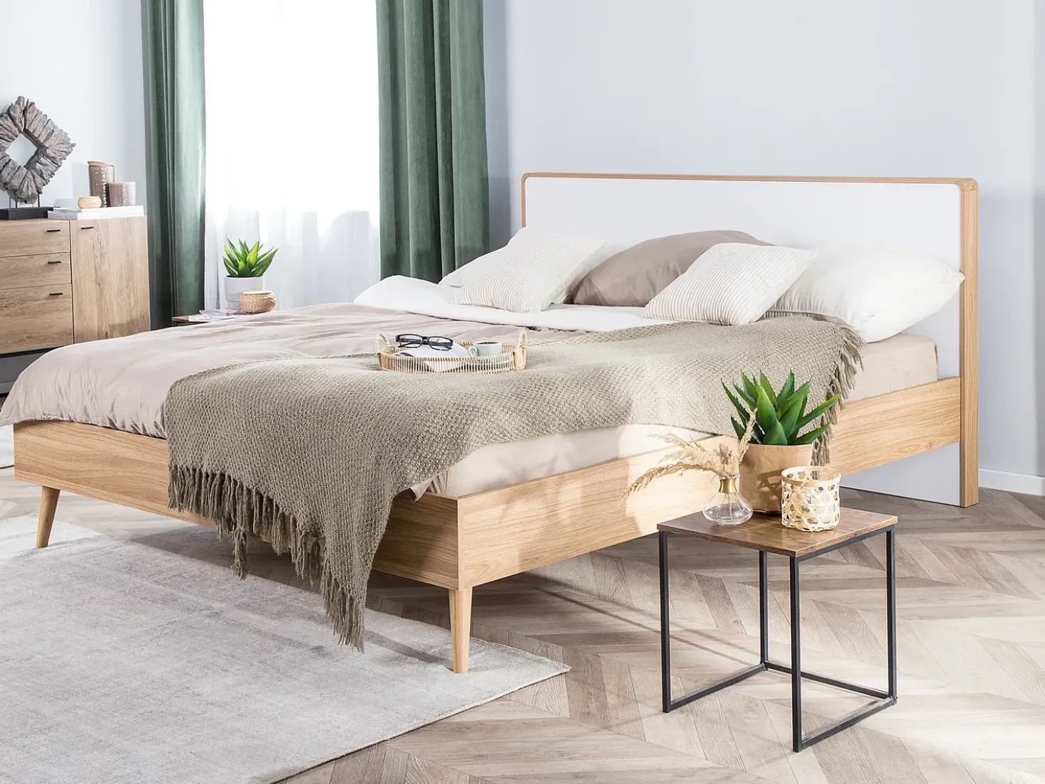 Letto SERRIS 180 x 200 cm Marrone chiaro