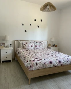 Letto SERRIS 180 x 200 cm Marrone chiaro
