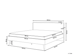Letto SERRIS 180 x 200 cm Marrone chiaro
