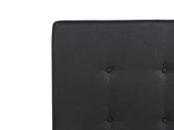 Letto Tessuto AMBASSADOR 180 x 200 cm Nero