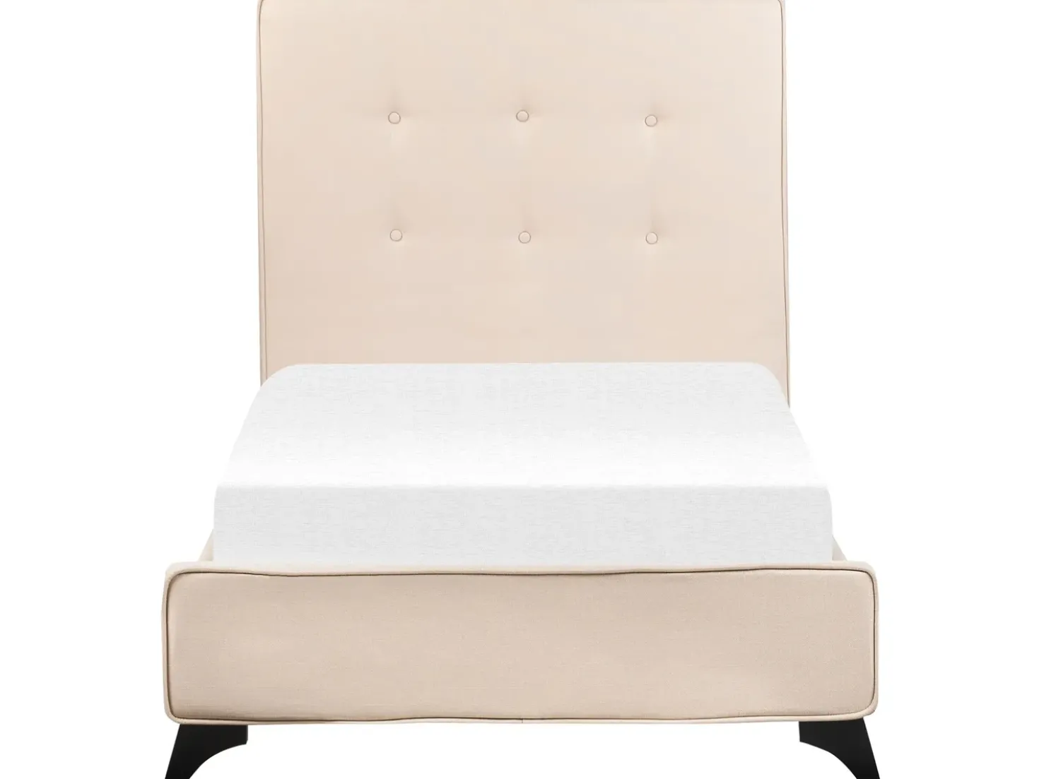 Letto Tessuto AMBASSADOR 90 x 200 cm Beige