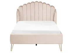 Letto Tessuto AMBILLOU 120 x 200 cm Beige chiaro