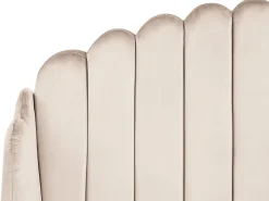 Letto Tessuto AMBILLOU 120 x 200 cm Beige chiaro
