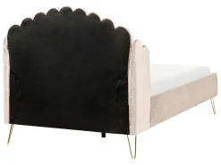 Letto Tessuto AMBILLOU 120 x 200 cm Beige chiaro