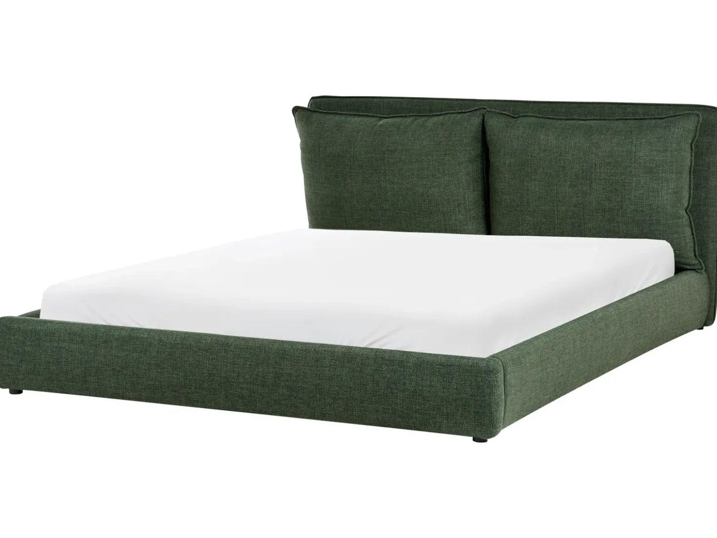 Letto Tessuto BAJONNA 180 x 200 cm Verde scuro