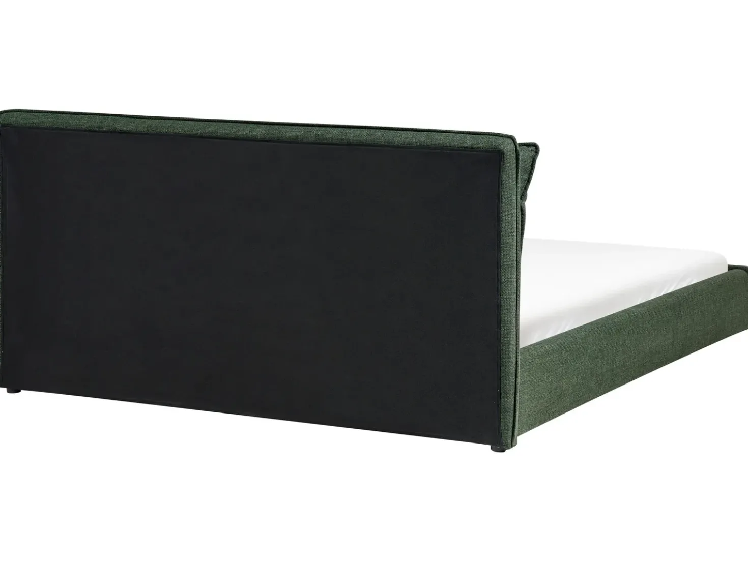 Letto Tessuto BAJONNA 180 x 200 cm Verde scuro