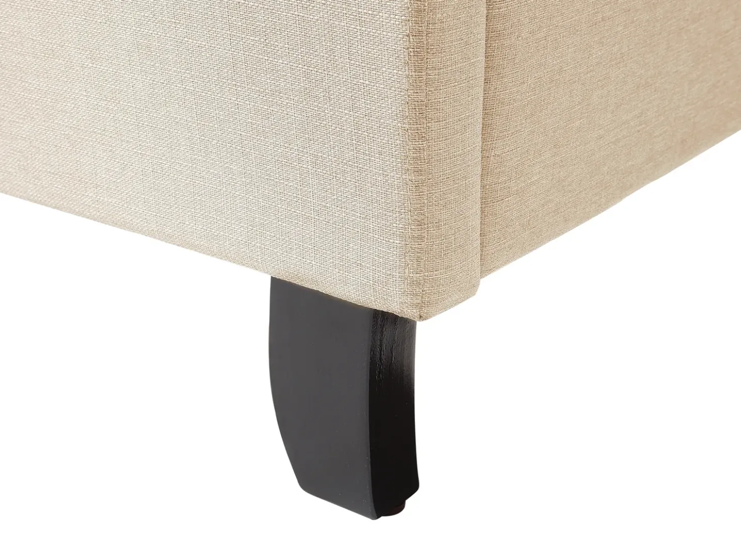 Letto Tessuto BORDEAUX 180 x 200 cm Beige