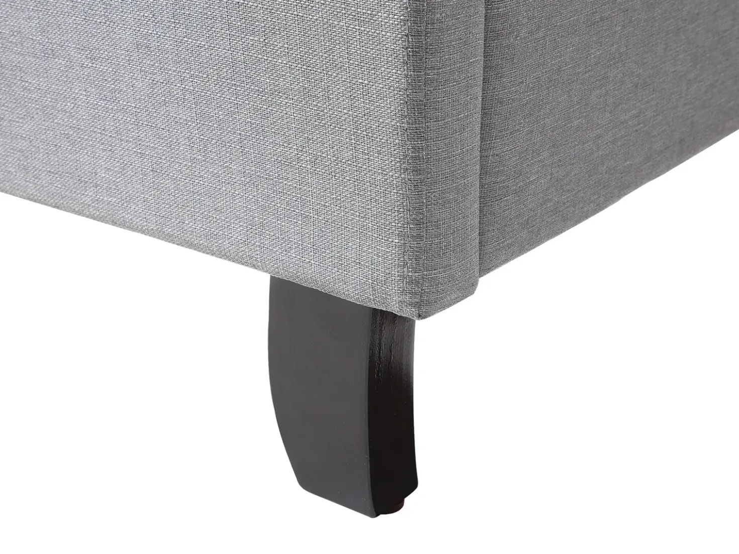 Letto Tessuto BORDEAUX 180 x 200 cm Grigio chiaro