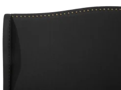 Letto Tessuto COLMAR 180 x 200 cm Nero