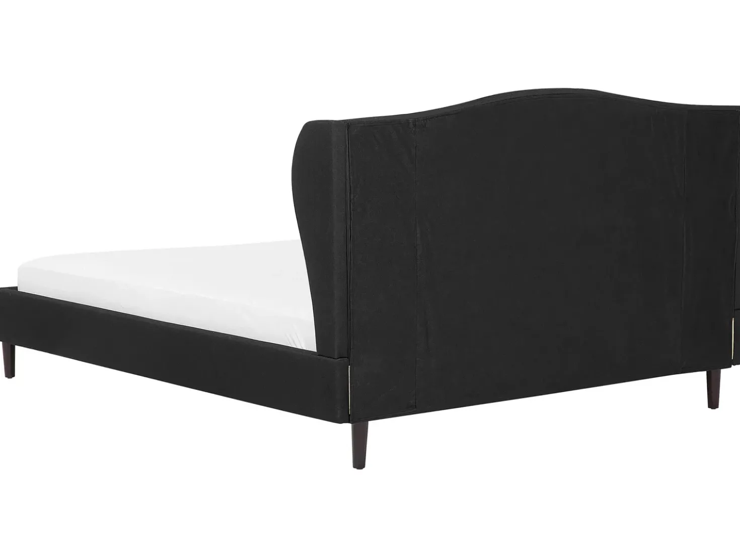 Letto Tessuto COLMAR 180 x 200 cm Nero