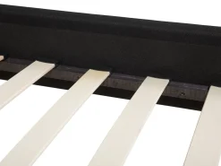 Letto Tessuto COLMAR 180 x 200 cm Nero