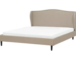 Letto Tessuto COLMAR 180 x 200 cm Beige sabbia