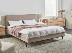 Letto Tessuto CORIO 180 x 200 cm Tortora