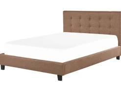 Letto Tessuto LA ROCHELLE 180 x 200 cm Marrone