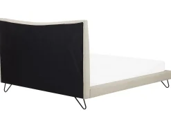 Letto Tessuto LANNION 180 x 200 cm Beige chiaro