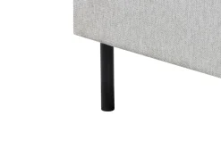 Letto Tessuto MARGUT 180 x 200 cm Grigio chiaro