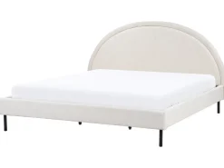 Letto Tessuto MARGUT 180 x 200 cm Beige chiaro