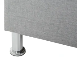 Letto Tessuto METZ 160 x 200 cm Grigio chiaro