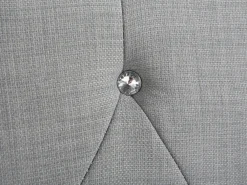 Letto Tessuto METZ 160 x 200 cm Grigio chiaro