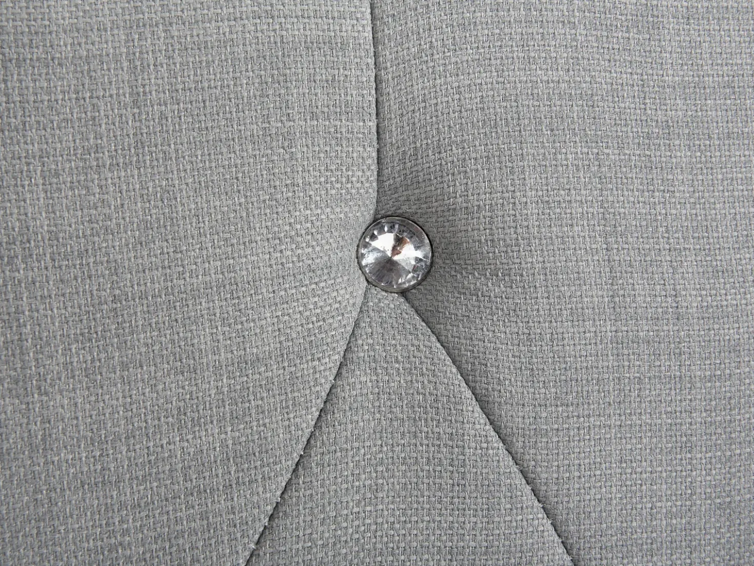 Letto Tessuto METZ 160 x 200 cm Grigio chiaro