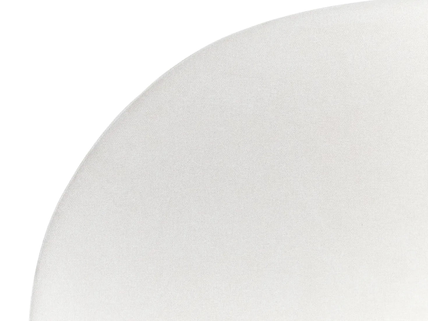 Letto Tessuto MILLAY 180 x 200 cm Bianco sporco
