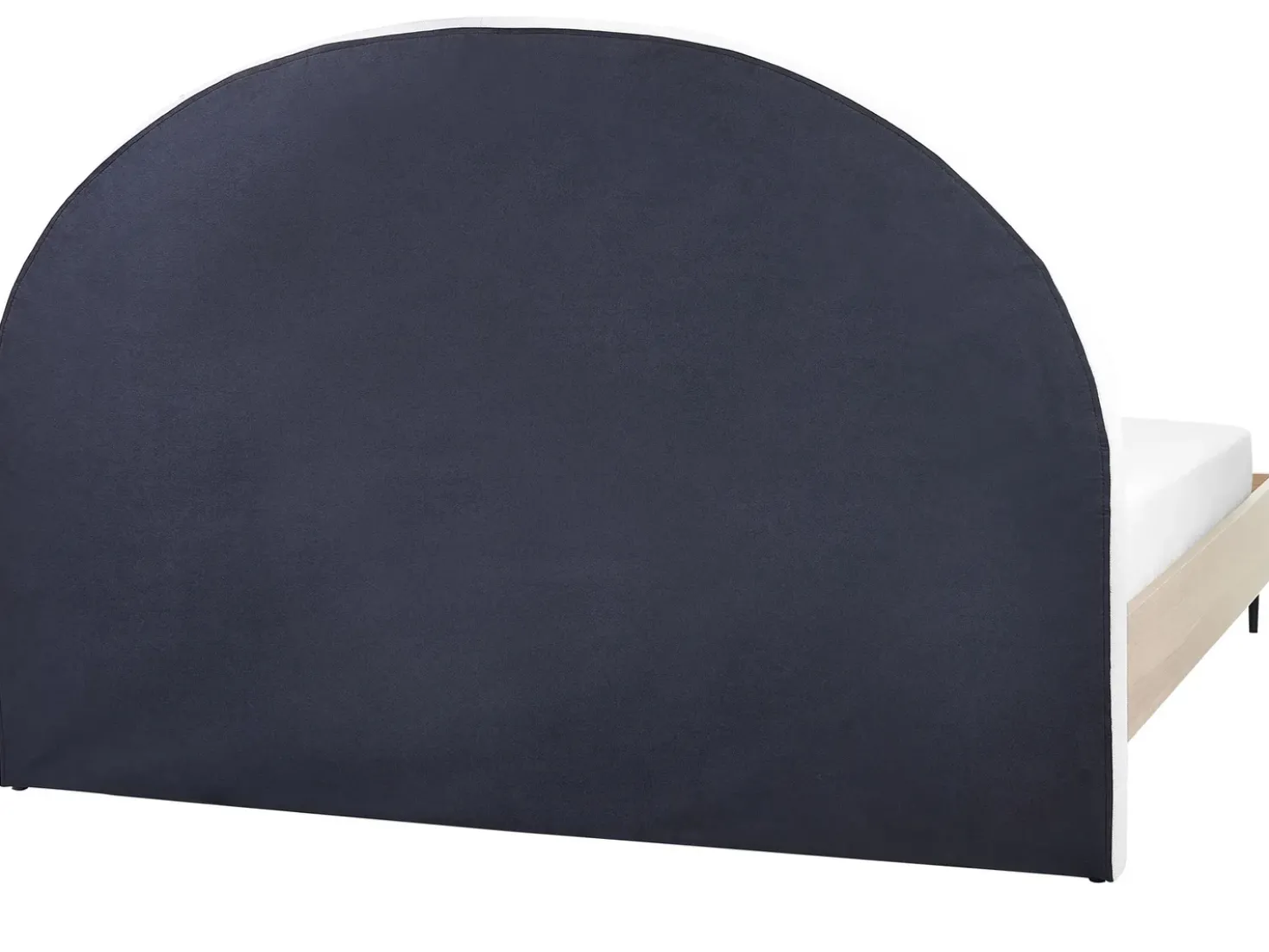 Letto Tessuto MILLAY 180 x 200 cm Bianco sporco