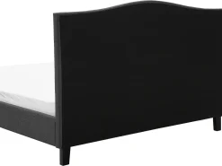 Letto Tessuto MONTPELLIER 180 x 200 cm Grigio scuro