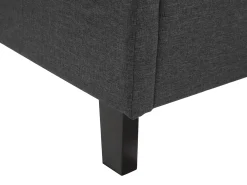 Letto Tessuto MONTPELLIER 180 x 200 cm Grigio scuro