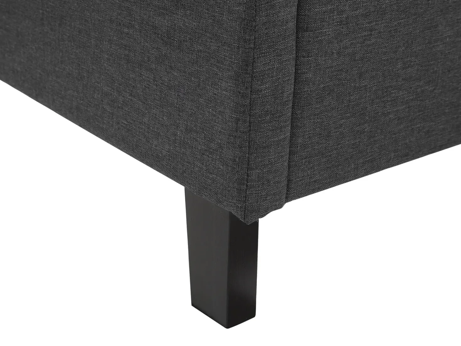 Letto Tessuto MONTPELLIER 180 x 200 cm Grigio scuro