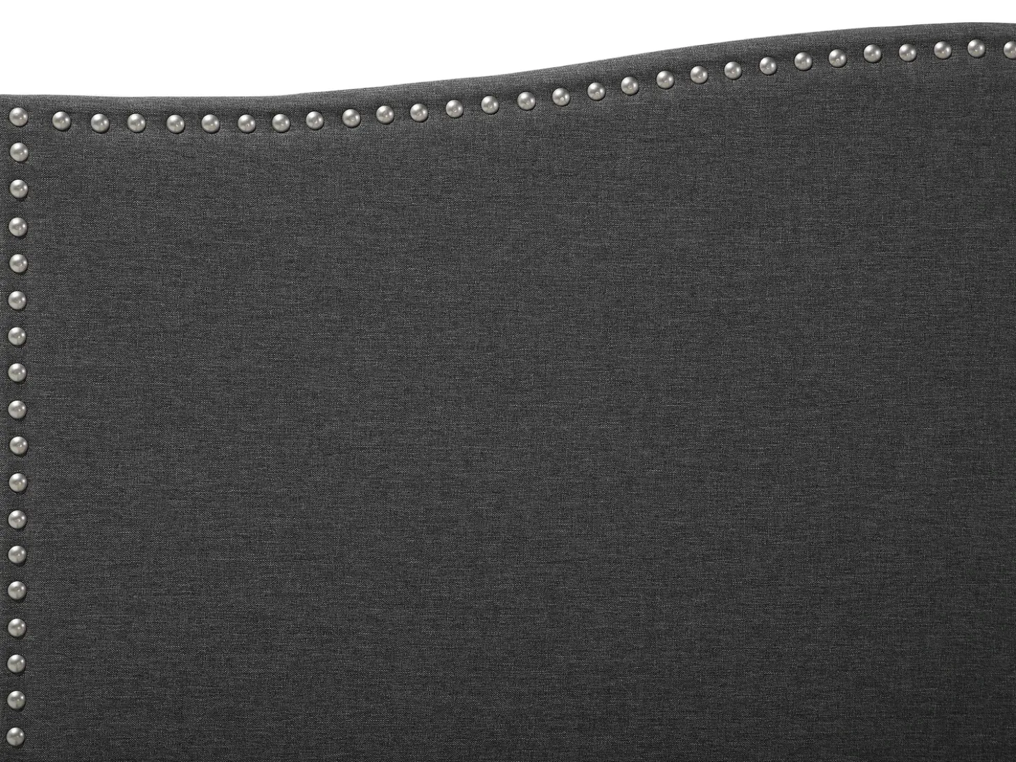 Letto Tessuto MONTPELLIER 180 x 200 cm Grigio scuro
