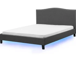 Letto Tessuto MONTPELLIER 180 x 200 cm LED Multicolore