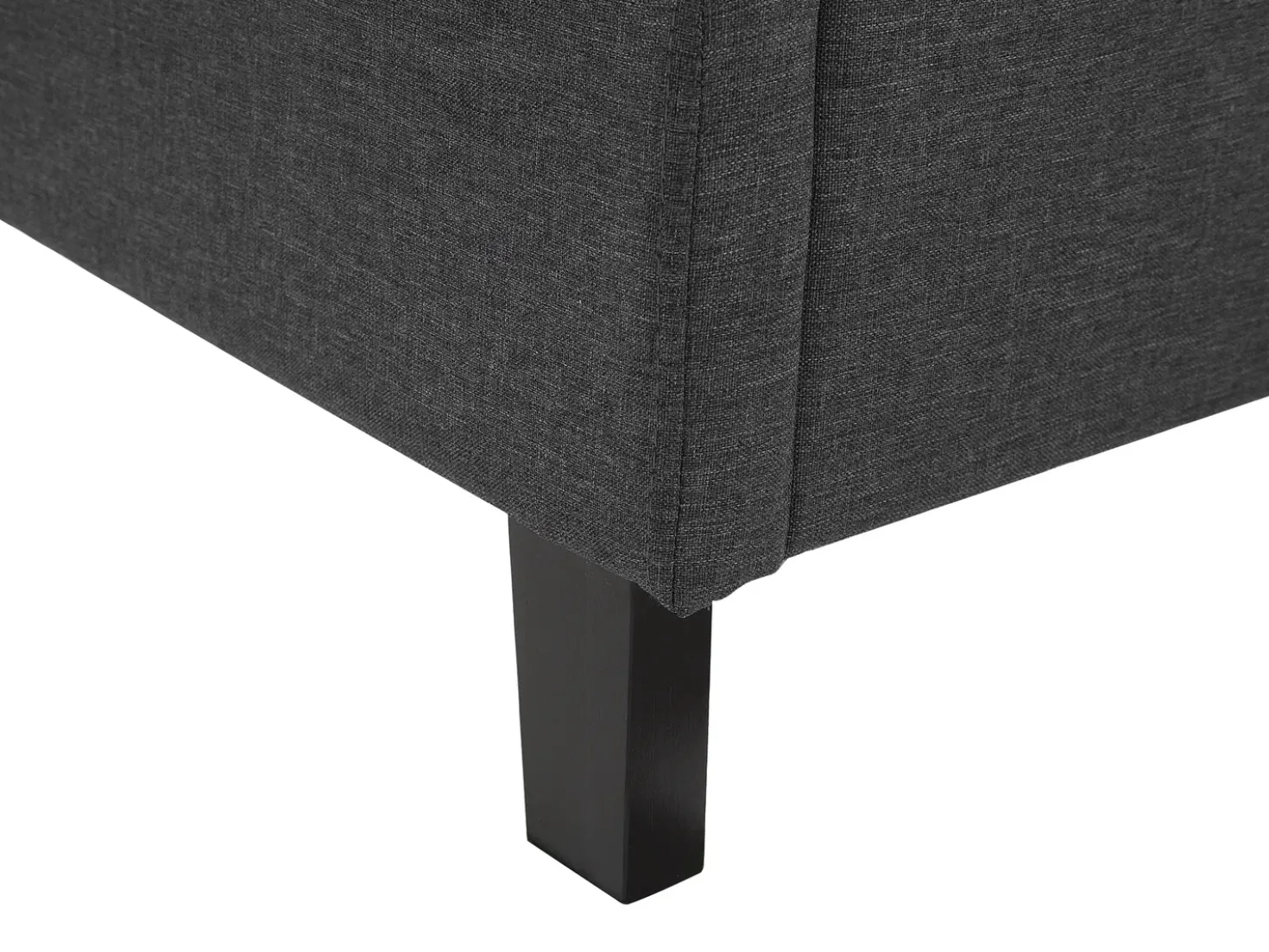 Letto Tessuto MONTPELLIER 180 x 200 cm LED Bianco