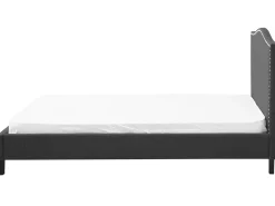 Letto Tessuto MONTPELLIER 180 x 200 cm LED Bianco
