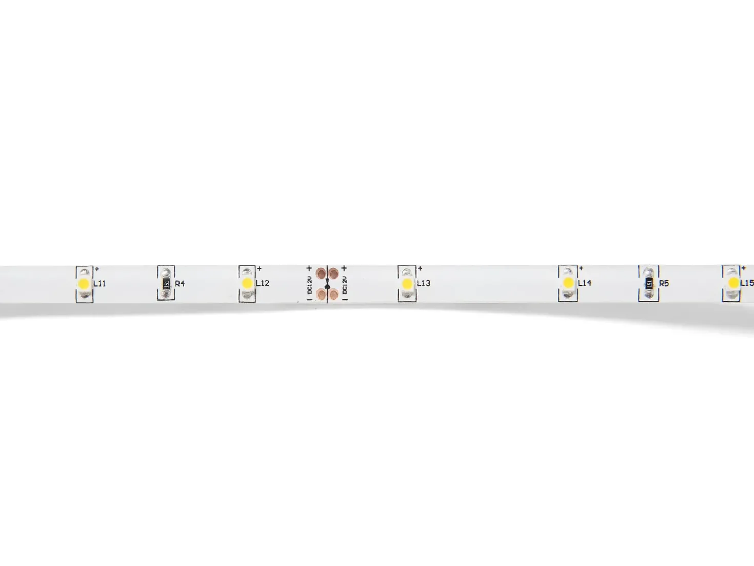 Letto Tessuto MONTPELLIER 180 x 200 cm LED Bianco