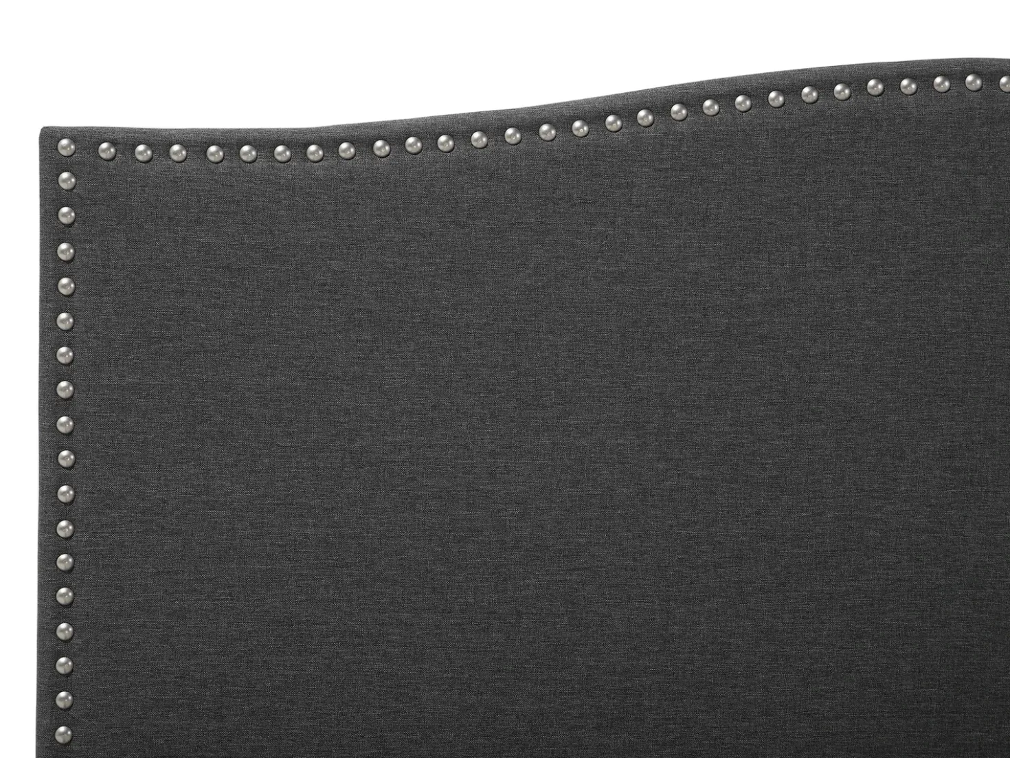 Letto Tessuto MONTPELLIER 180 x 200 cm LED Bianco