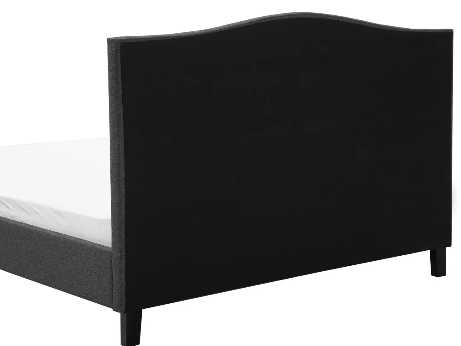 Letto Tessuto MONTPELLIER 180 x 200 cm LED Bianco
