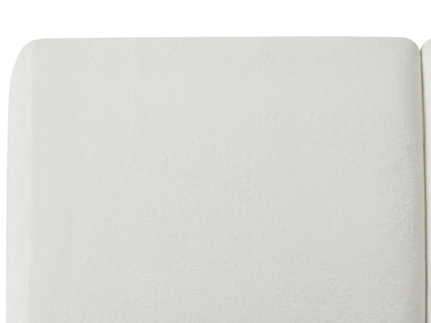 Letto Tessuto ORVILLE 180 x 200 cm Bianco sporco